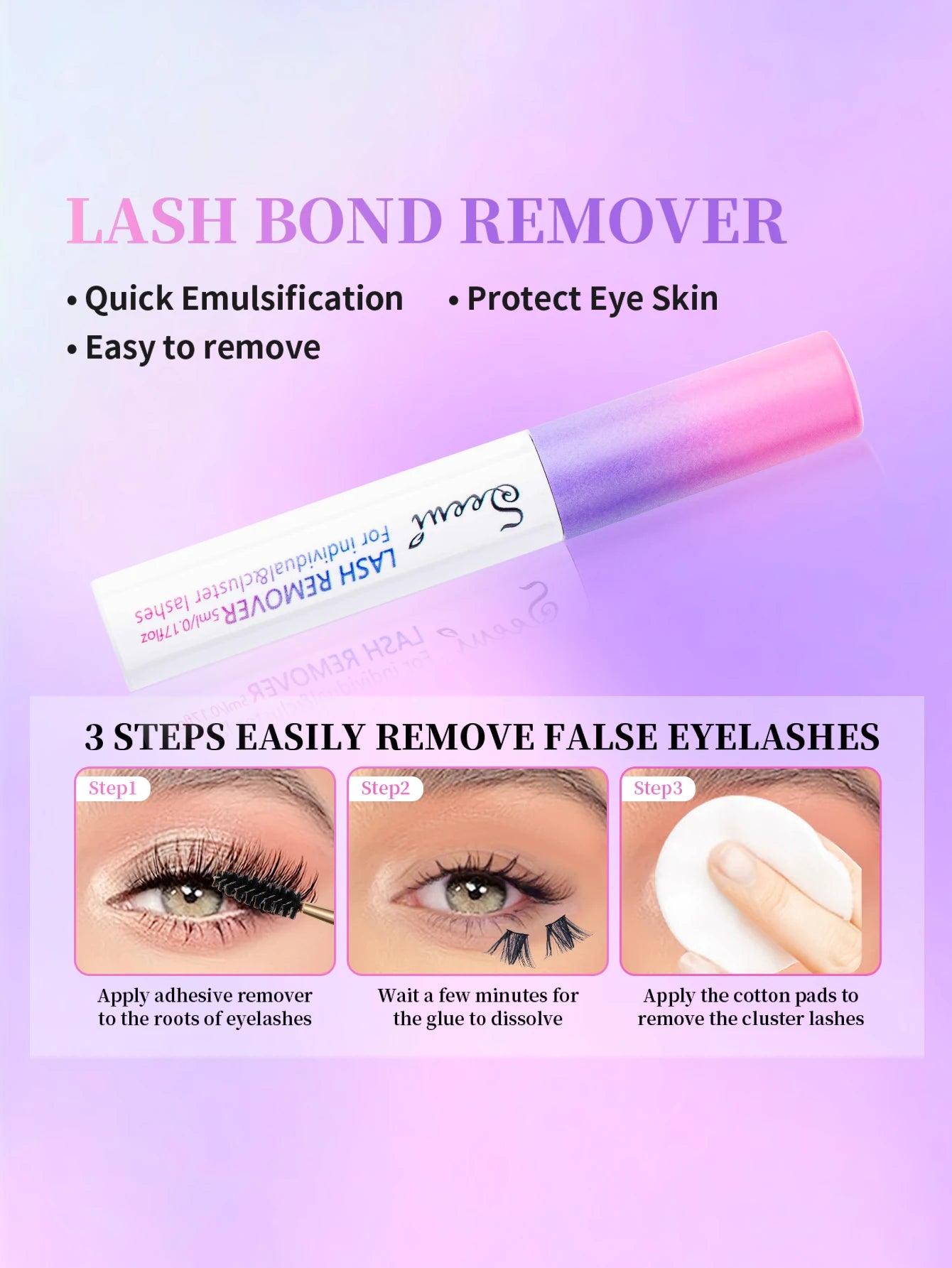 💖 Eyelash Bond & Seal – Long-Lasting Cluster Lash Glue