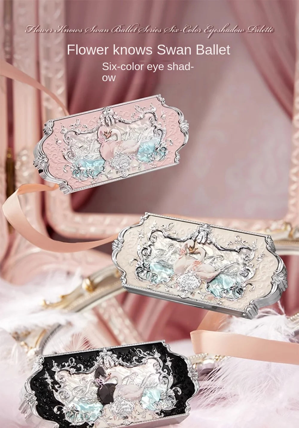 Flower Knows Swan Ballet Eyeshadow Palette