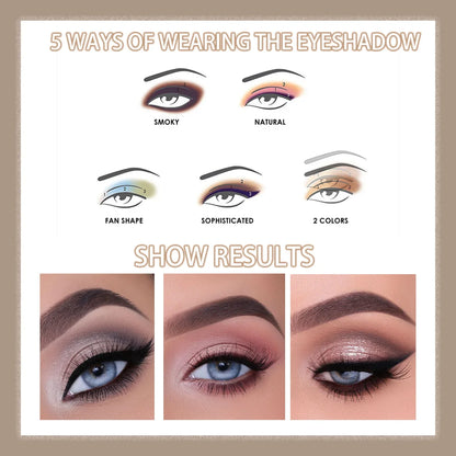 10-Color Double-Ended Eyeshadow Stick Set