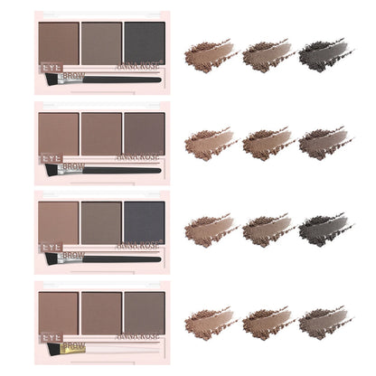 3-Color Eyebrow Powder – Waterproof, Long-Lasting Definition