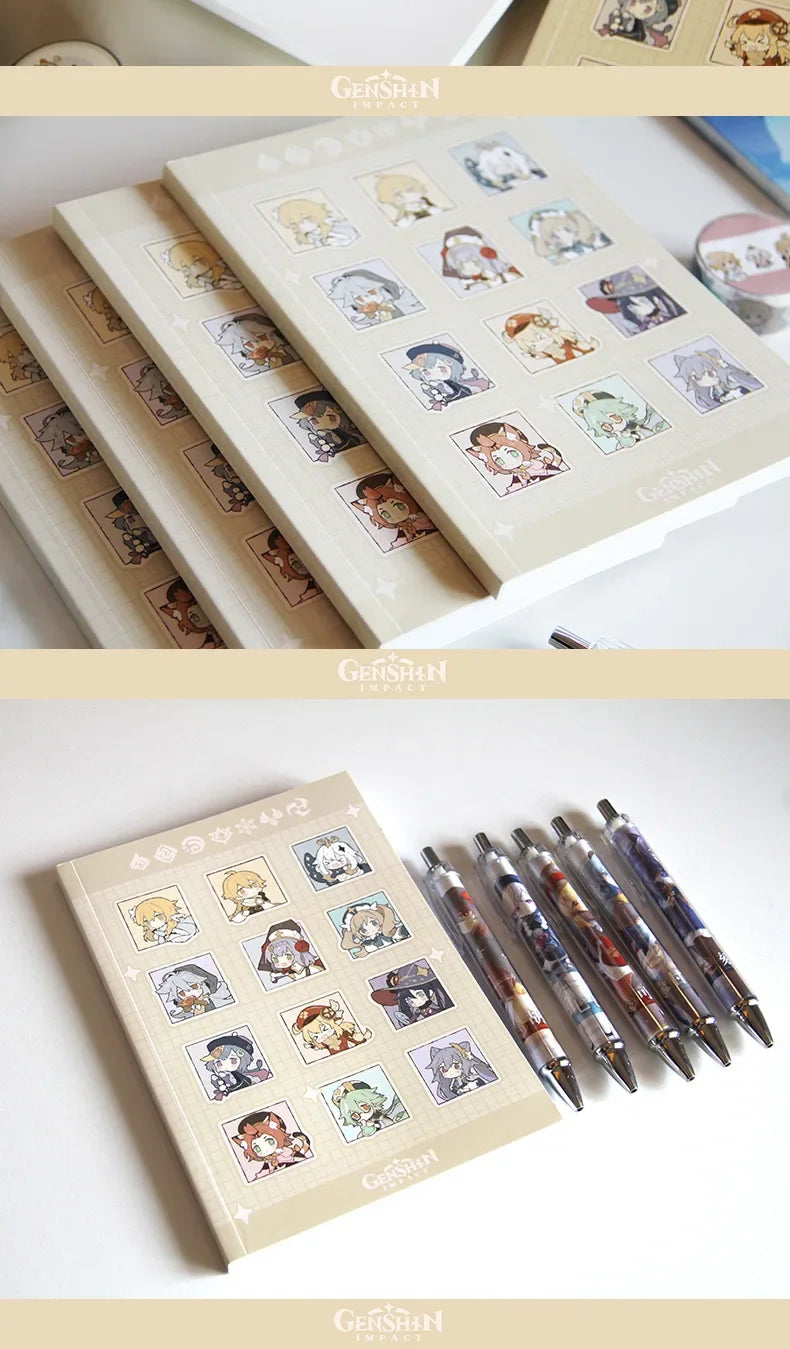 Genshin Impact Mona Notebook – Student Stationery, Cosplay Prop & Collector’s Gift