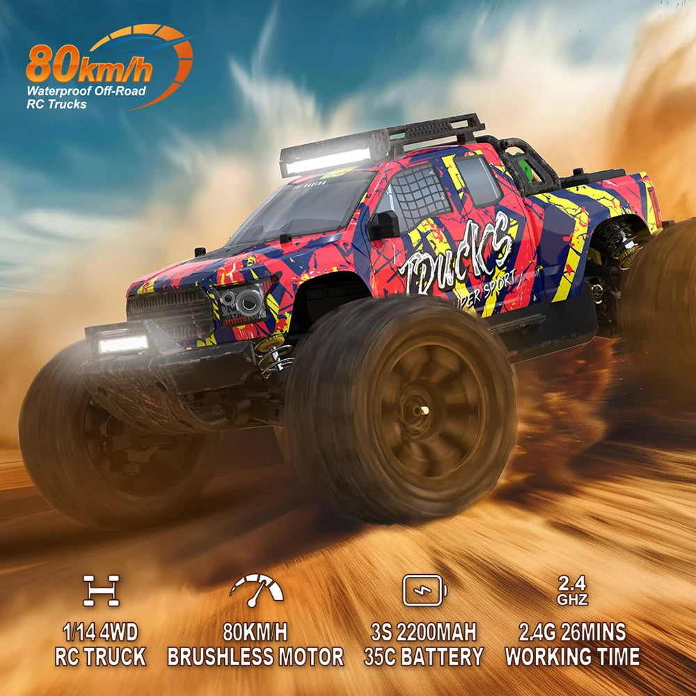 High-Speed RC Off-Road Truck