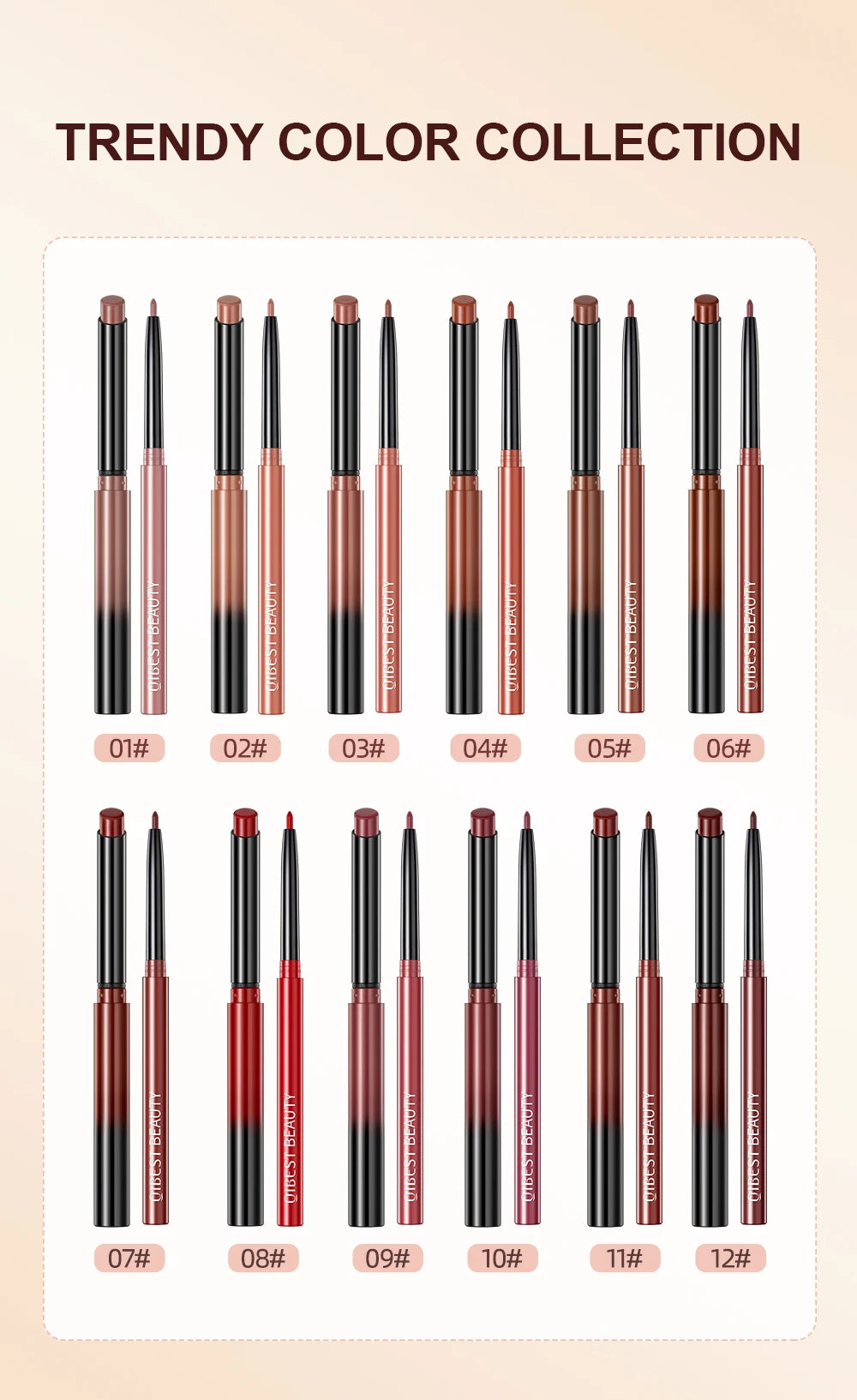 2PCS Matte Lipstick & Lip Liner Set