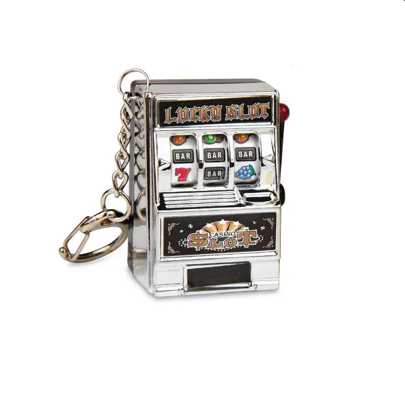 Mini Slot Machine Keychain
