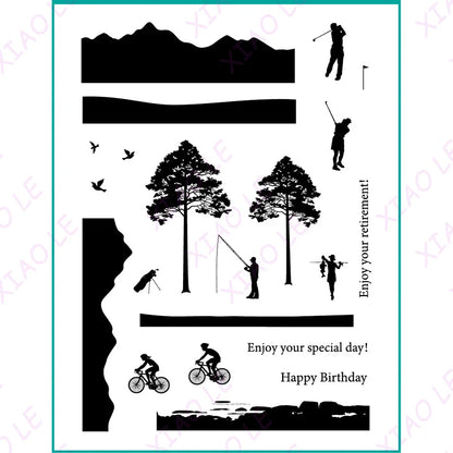 Holiday &amp; Birthday Wishes Metal Cutting Dies – DIY Craft &amp; Scrapbooking Stencils