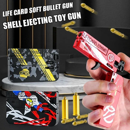 Folding Card Soft Bullet Toy Gun