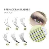 UV Blue & Orange Lash Extensions – Glow Reactive Individual False Lashes for Creative Makeup Looks