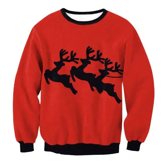 Green 3D Funny Ugly Christmas Sweater – Women’s Holiday Party Sweatshirt 2025