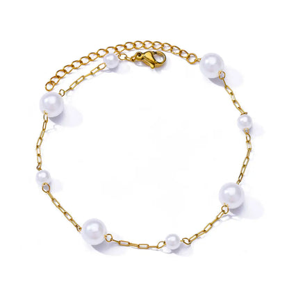Chunky Figaro Chain Anklet – Unisex Stainless Steel Gold Anklet Jewelry (21+10cm)
