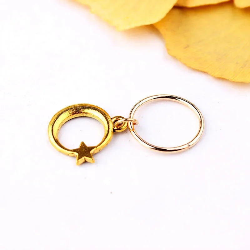 5pcs Butterfly Hair Beads