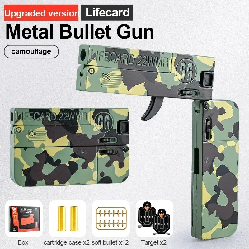 Folding Card Soft Bullet Toy Gun