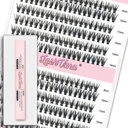 240PCS DIY Lash Cluster Extension Kit – Salon Look, At-Home Ease