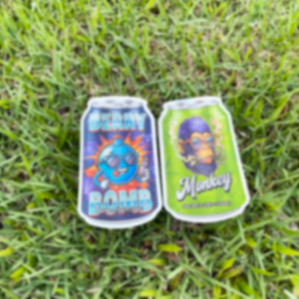 20pcs Holographic Flat Mylar Bags – Smell-Proof Resealable Storage Pouches