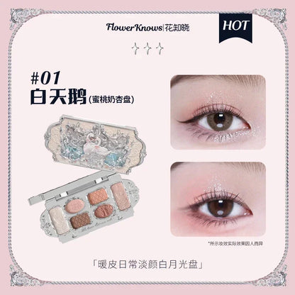 Flower Knows Moonlight Mermaid Eyeshadow Palette – 8 Magical Shades to Mesmerize