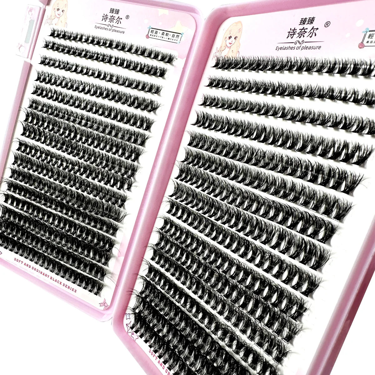 640PCS 5D Fluffy Lash Clusters – 30D-100D Mixed Volume DIY Individual Eyelash Extensions