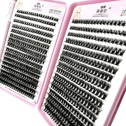 640PCS 5D Fluffy Lash Clusters – 30D-100D Mixed Volume DIY Individual Eyelash Extensions