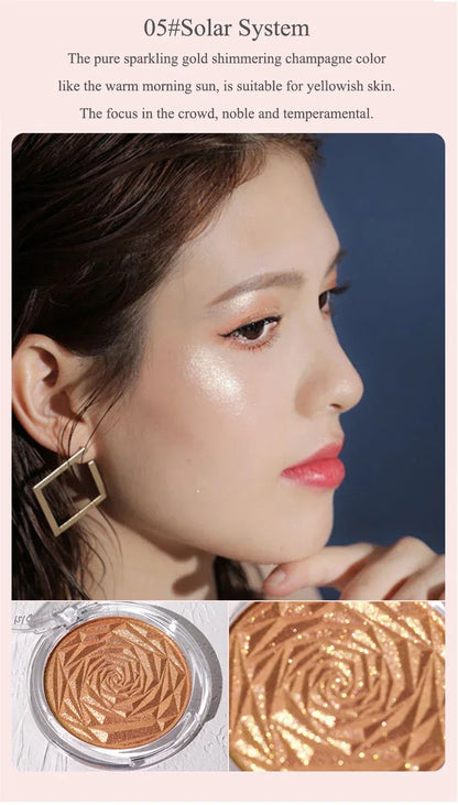 6-Color Diamond Highlighter Powder Palette