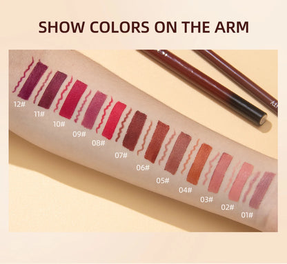 2PCS Matte Lipstick & Lip Liner Set