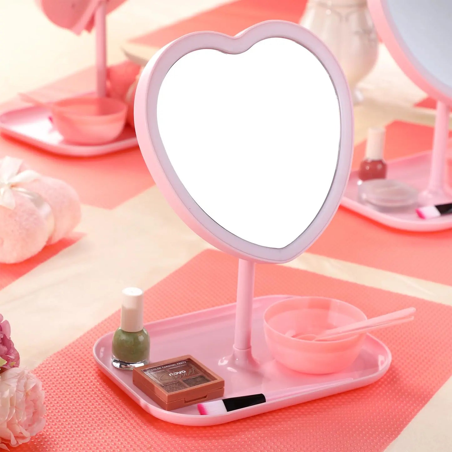 Spa Party Mirrors for Girls – 6-10PCS Makeup & Dressing Table Set