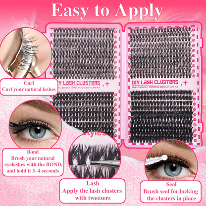 DIY Individual Lash Extension Kit (30D / 40D / 50D / 80D)