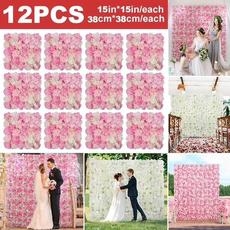 3D Rose Wall Panels Set