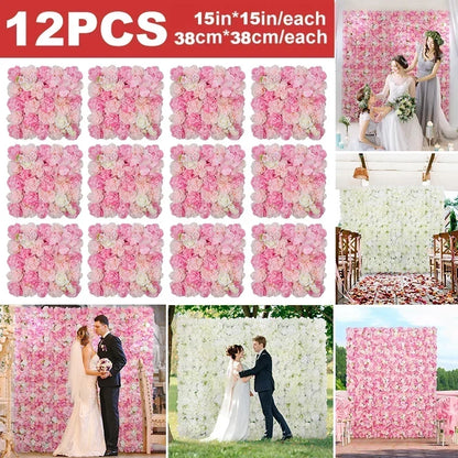 3D Rose Wall Panels Set