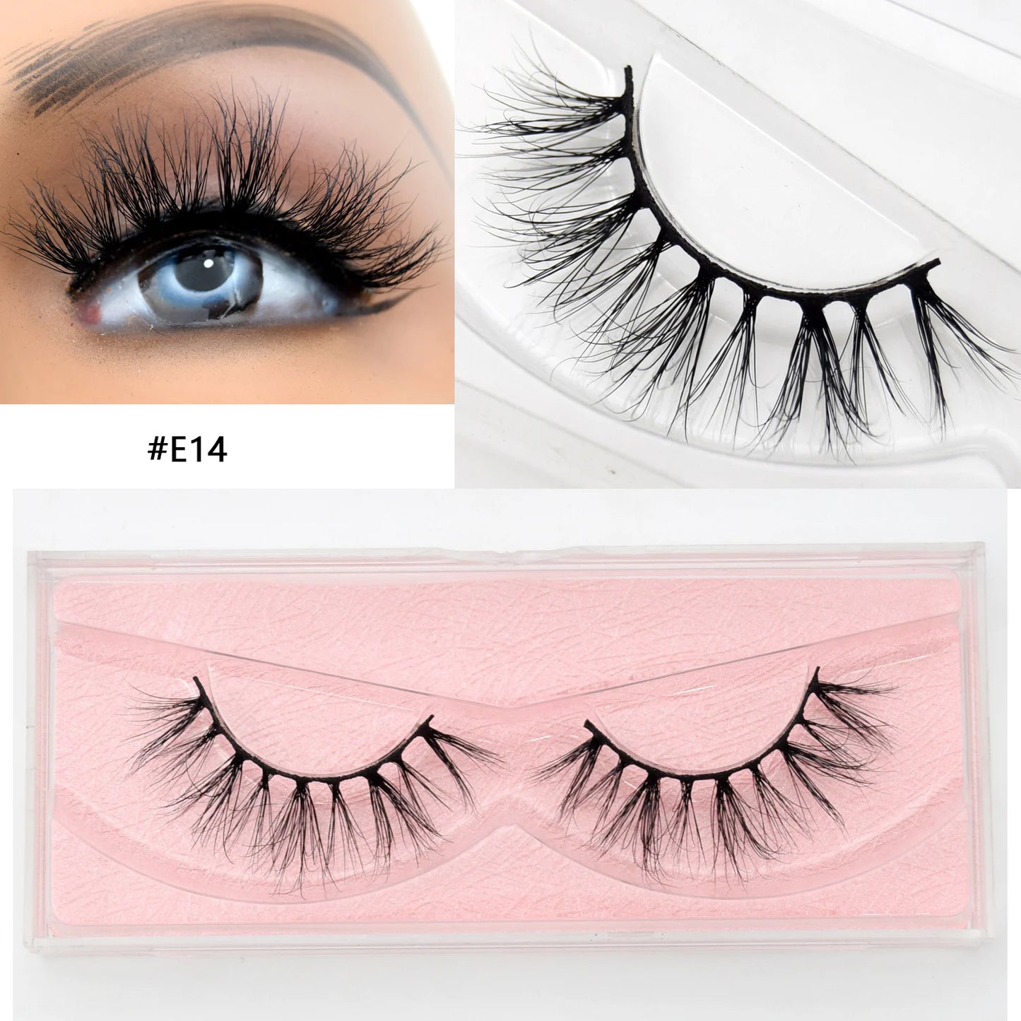 Natural Half Eye False Eyelashes – Soft Mink Look with Lightweight Cotton Band