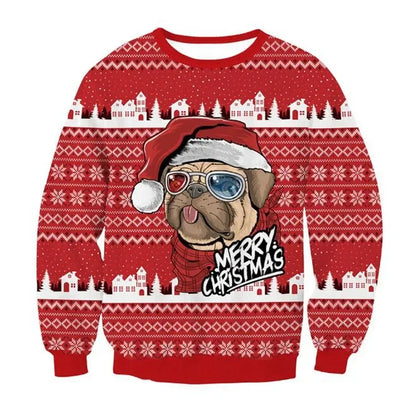 3D Funny Christmas Sweater – Green Holiday Jumper for Party & Festive Wear