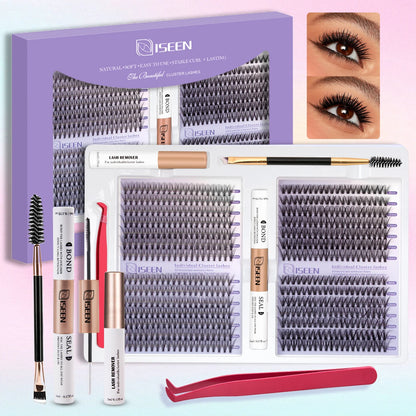 DIY Eyelash Extension Kit – Complete Cluster Lash Set with Bond, Seal & Tools