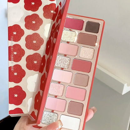 16-Color Glitter & Matte Eyeshadow Palette – Chameleon Glow Shades for Bold Eye Looks