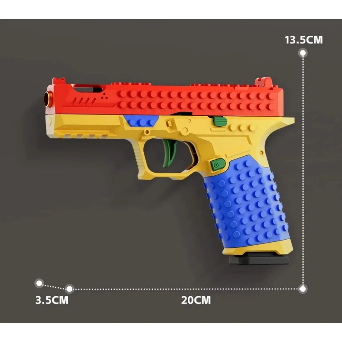 Hanging Toy Block Pistol