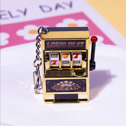 Mini Slot Machine Keychain