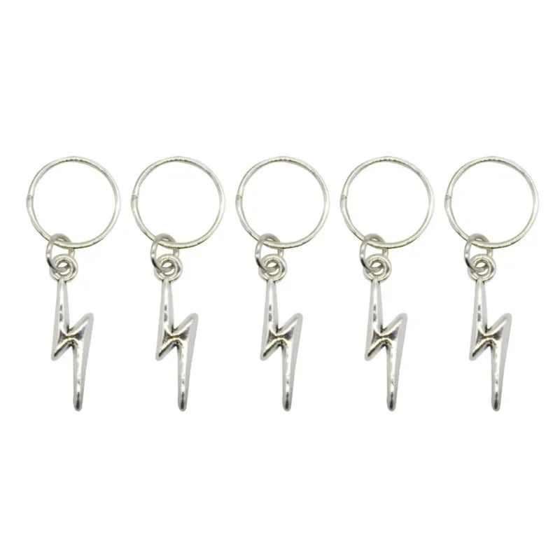5pcs Butterfly Hair Beads