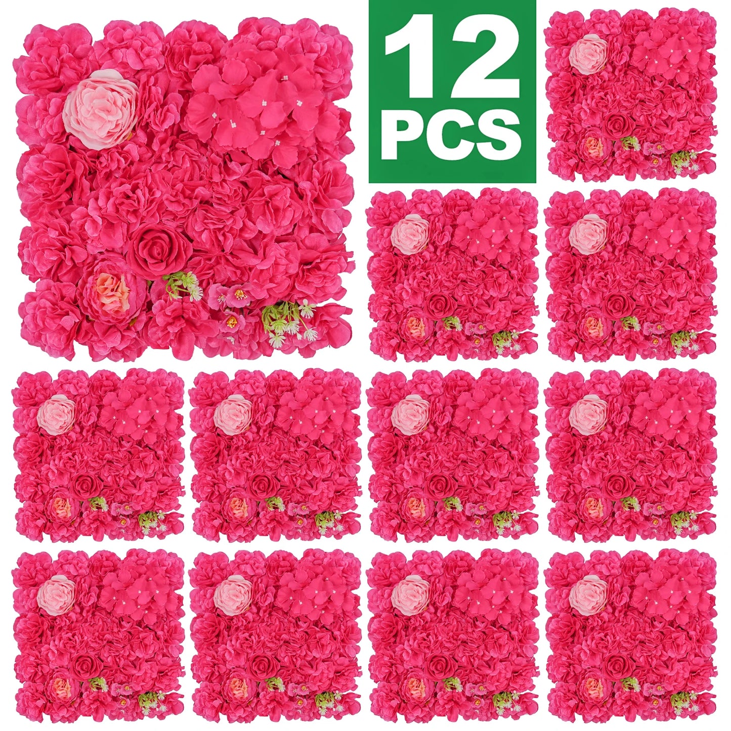 3D Rose Wall Panels Set