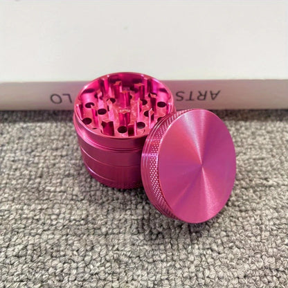 Pink Metal Herb & Spice Grinder (1.6 / 2 Inch, 4-Layer)