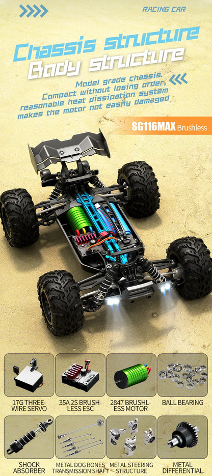 High-Speed RC Off-Road Drift Truck