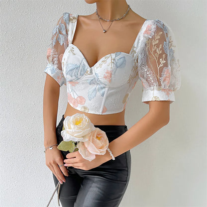 Women’s Underbust Bustier Camis – Sexy Crop Top Lingerie Streetwear