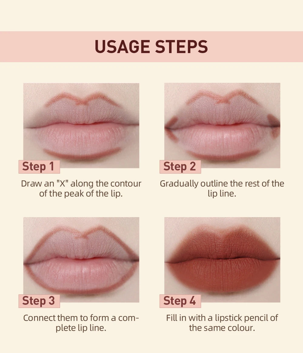 2PCS Matte Lipstick & Lip Liner Set