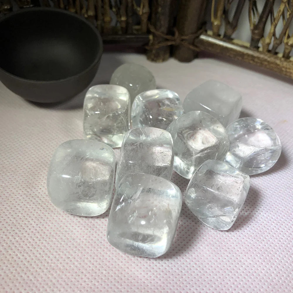 Natural Dream Amethyst & Citrine Crystal Tumble Stones – Reiki Healing Gemstones for Energy & Décor