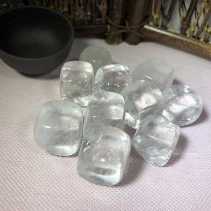 Natural Dream Amethyst & Citrine Crystal Tumble Stones – Reiki Healing Gemstones for Energy & Décor