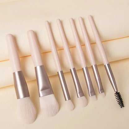8-Piece Makeup Brush Set – Soft & Fluffy Blending Tools