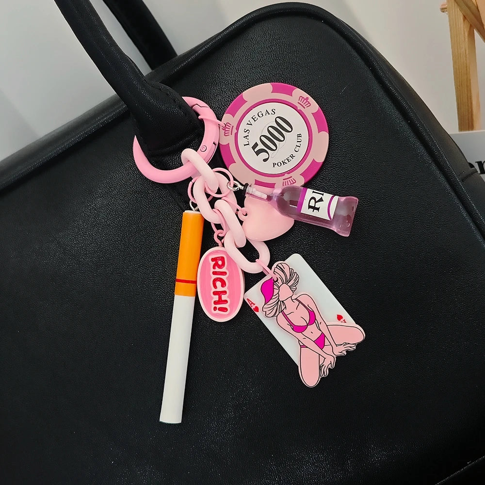 Gambling Dice Keychain