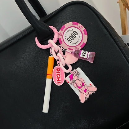 Gambling Dice Keychain