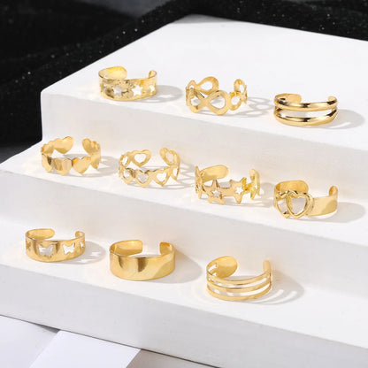 Adjustable Toe Ring Set – 7/10/12pcs Gold & Silver Summer Jewelry