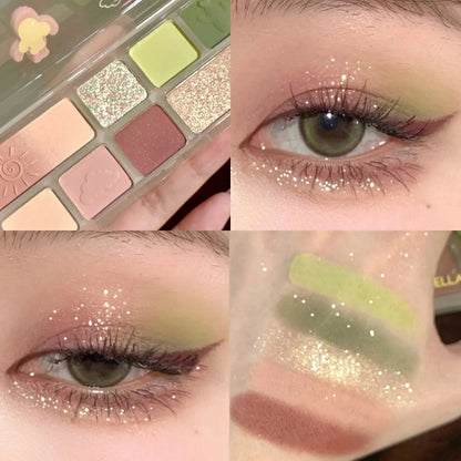 Autumn & Winter Orange Eyeshadow Palette – Matte & Pearlescent Shades for Warm Looks