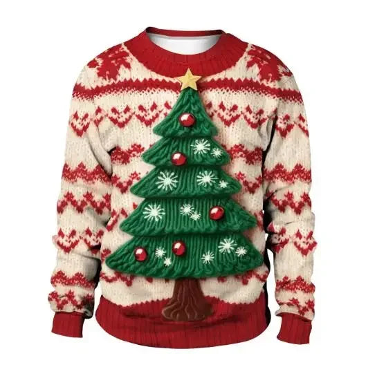 3D Funny Green Ugly Christmas Sweater – Women’s Holiday Party Jumper 2025