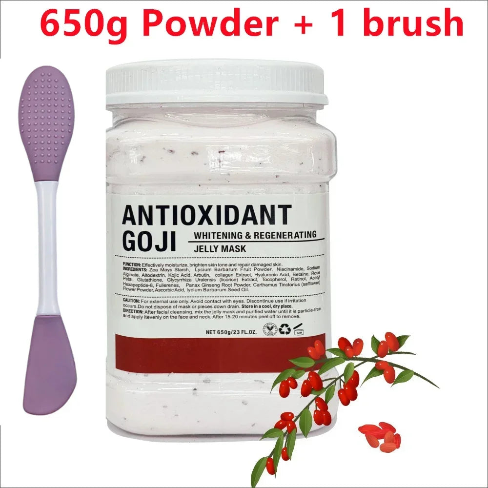 650g Chamomile & Hyaluronic Acid Jelly Mask Powder – Hydrating, Firming & Brightening Facial Treatment 💆‍♀️✨