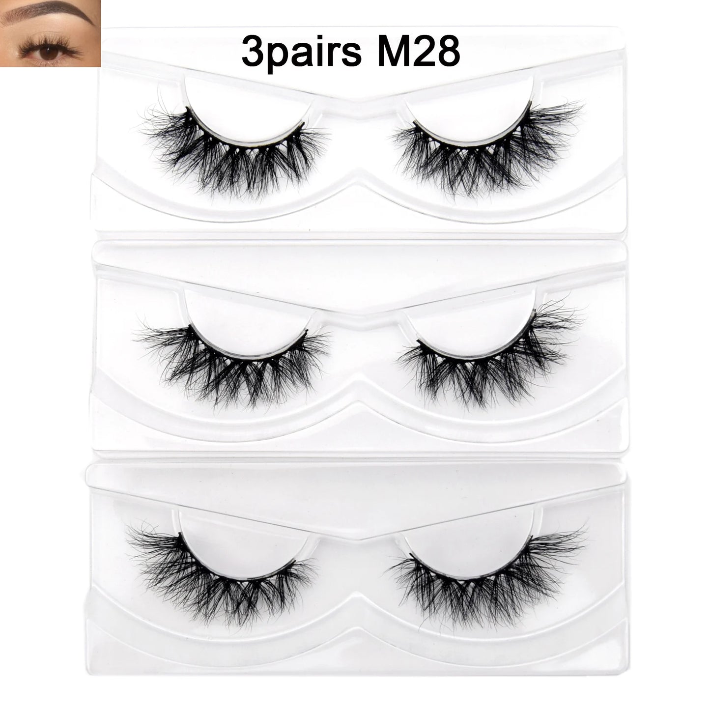 Natural Half Eye False Eyelashes – Soft Mink Look with Lightweight Cotton Band