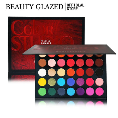 Beauty Glazed 35-Color Eyeshadow Palette – Matte, Shimmer & Glitter Shades