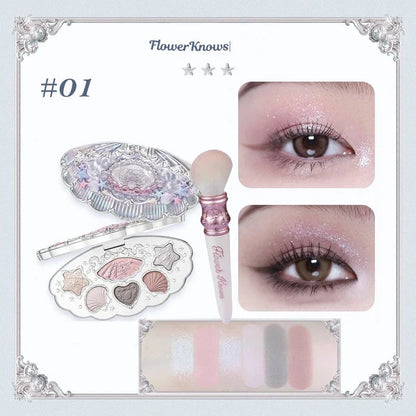 Little Angel 9-Color Eyeshadow Palette – Shimmer & Glitter Finishes
